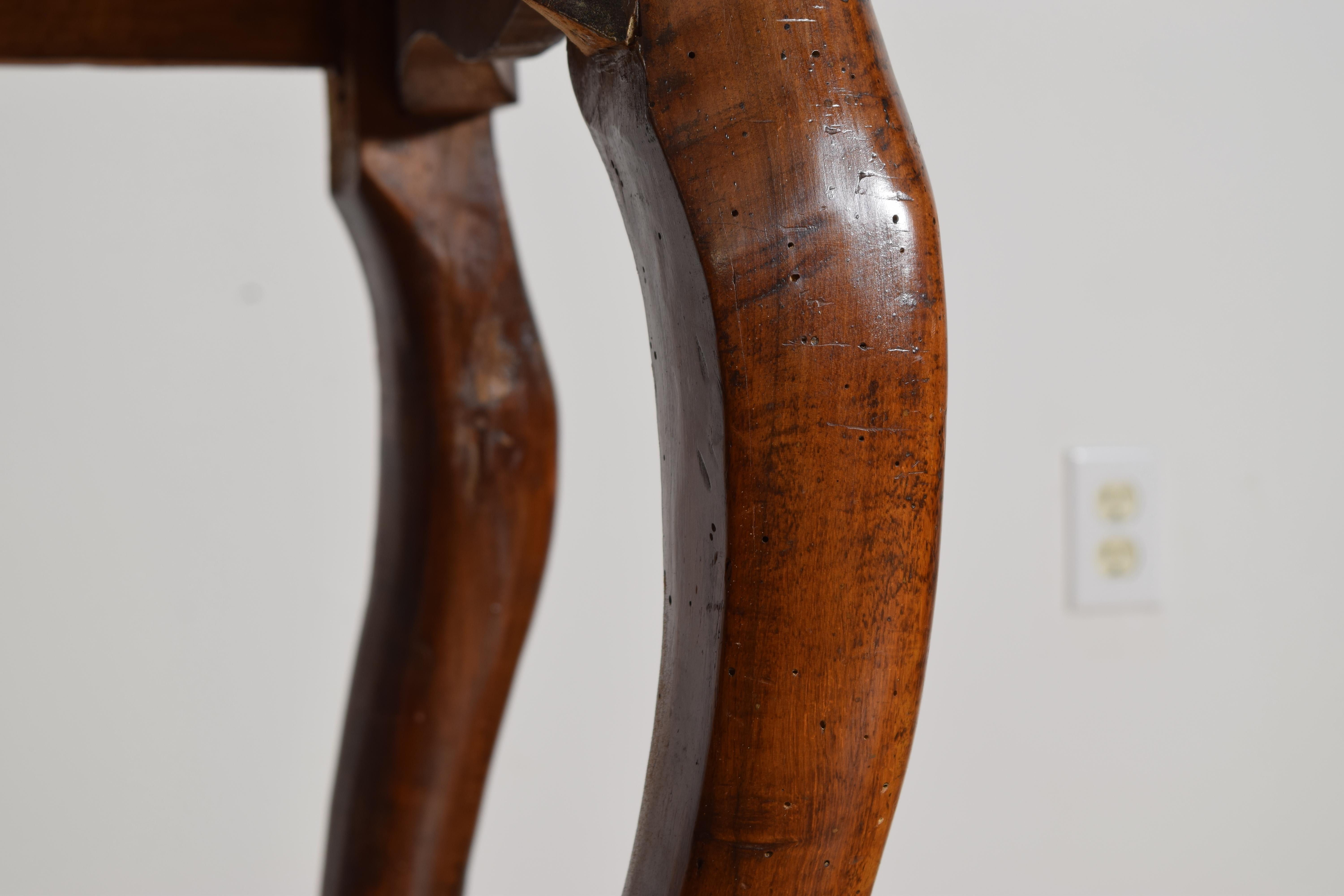 Italian, Veneto, Rococo Period Shaped Walnut Console, mid 18th century For Sale 4