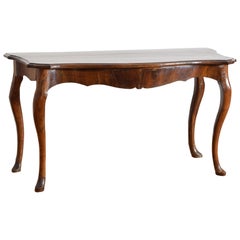 Italian, Veneto, Rococo Period Shaped Walnut Console, mid 18th century