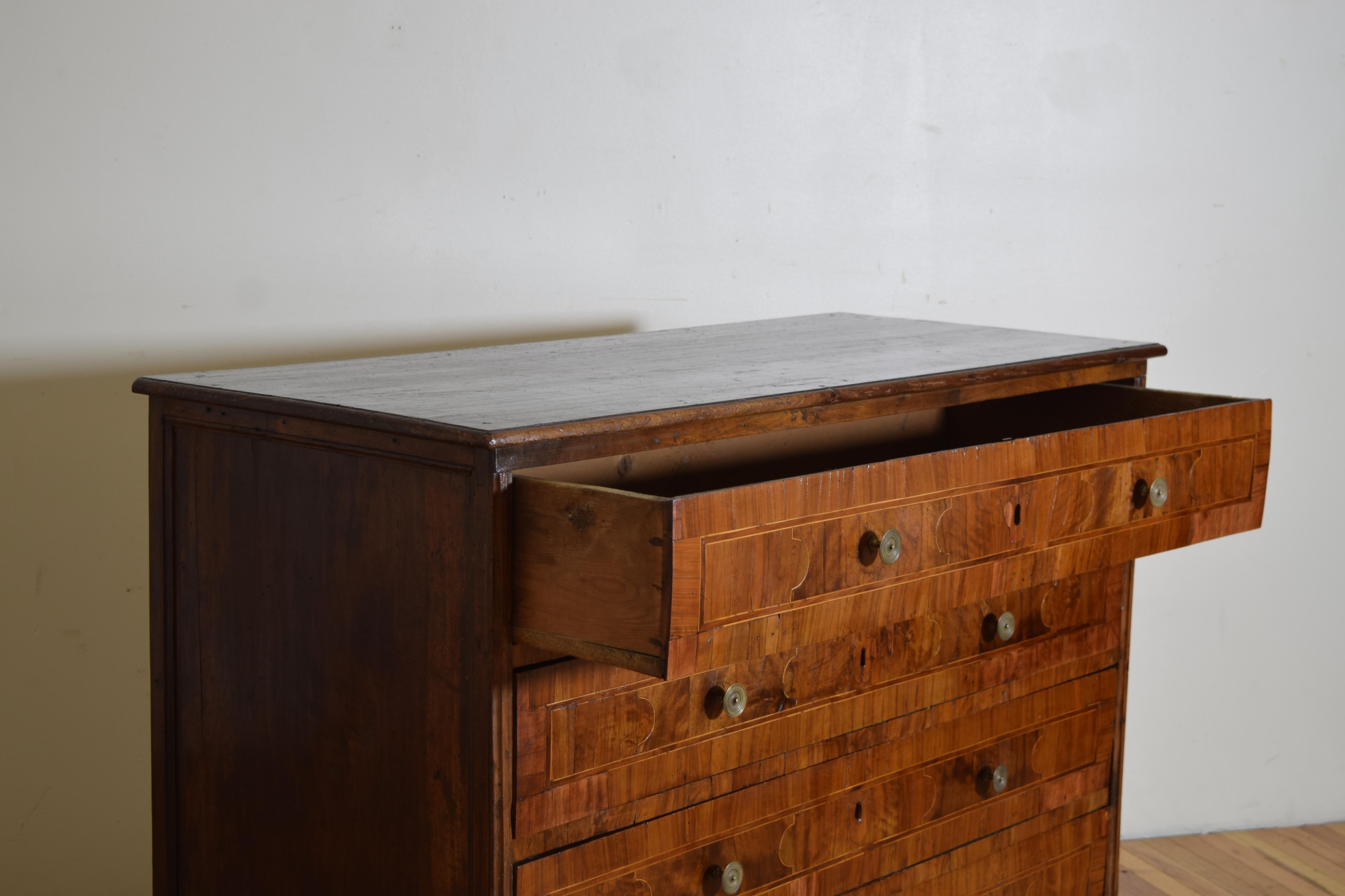 Italian, Veneto, Walnut, Ebonized, & Veneered LXIV/LXV 4-Drawer Commode, ca.1735 1