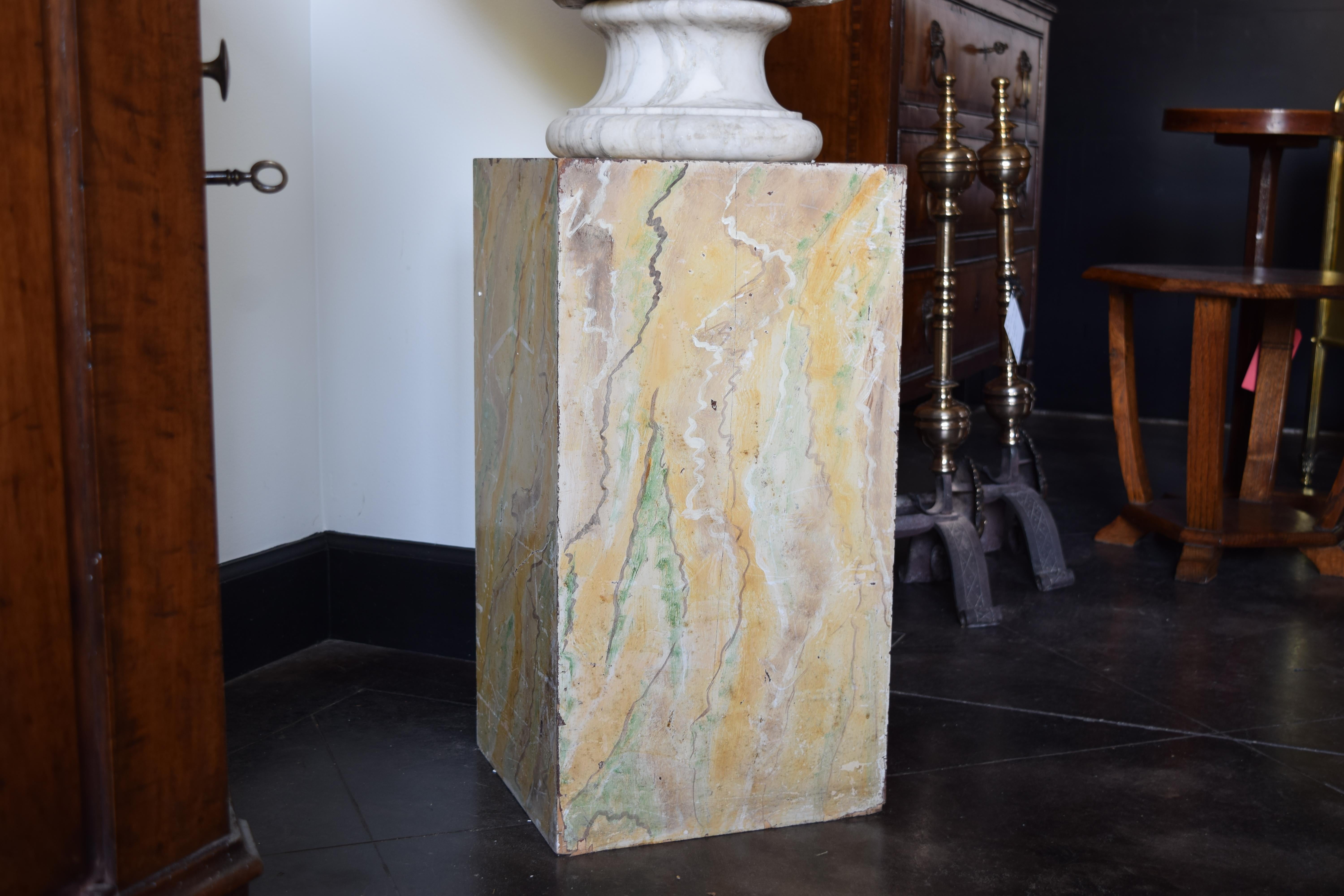 Italiano, Venezia, periodo barocco Busto di moro in marmo di Carrara, metà del XVII secolo in vendita 6