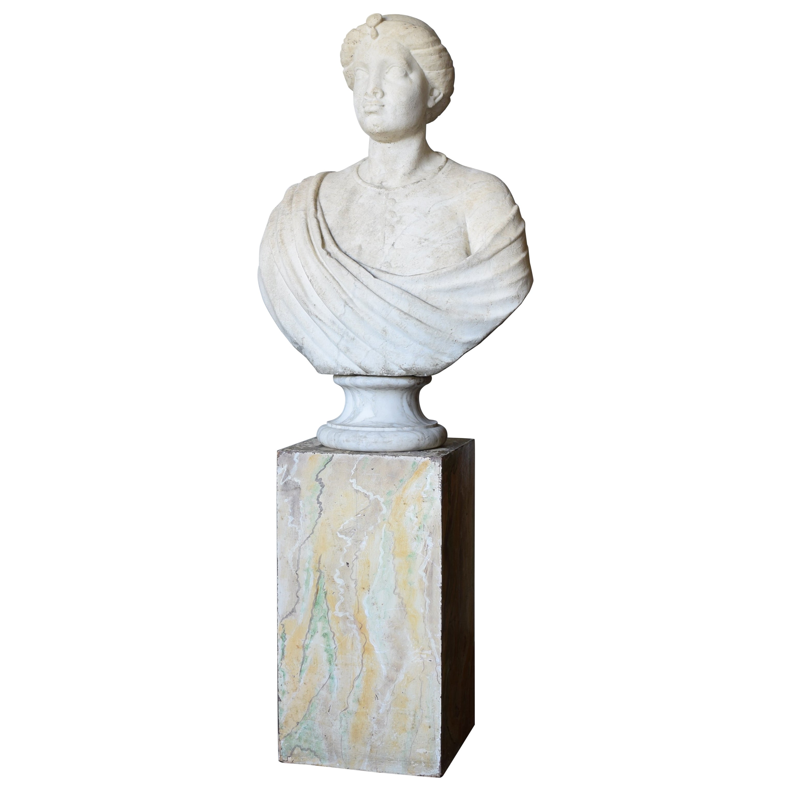 Italiano, Venezia, periodo barocco Busto di moro in marmo di Carrara, metà del XVII secolo in vendita