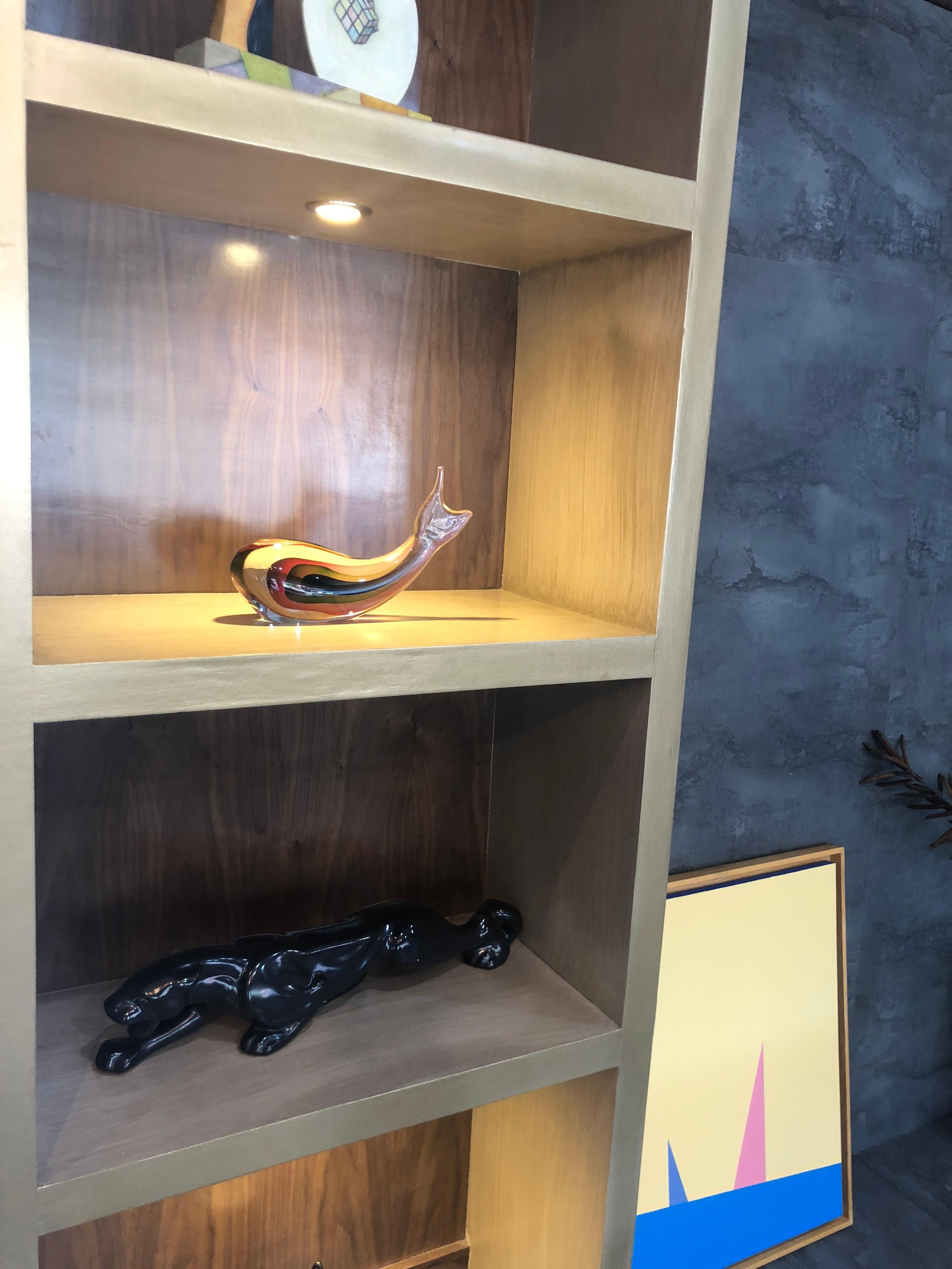 Mid-Century Modern Italian Venezia Murano Glass Whale