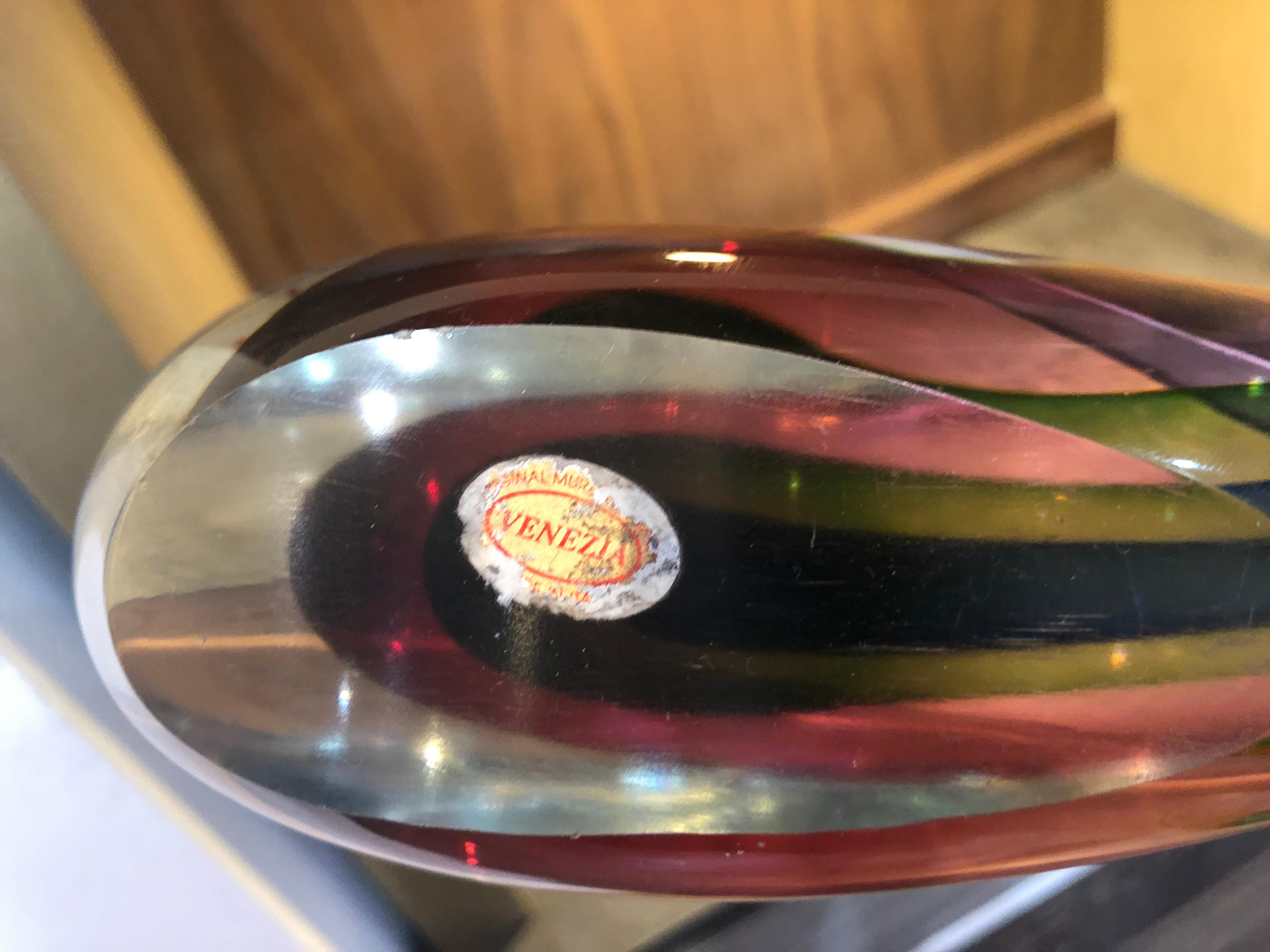 Italian Venezia Murano Glass Whale In Good Condition In San Pedro Garza Garcia, Nuevo Leon