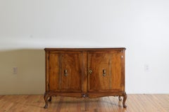 Italian, Venezia, Rococo Period Walnut 2-Door Credenza, Mid 18th Century