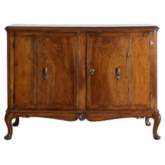 Italian, Venezia, Rococo Period Walnut 2-Door Credenza, Mid 18th Century