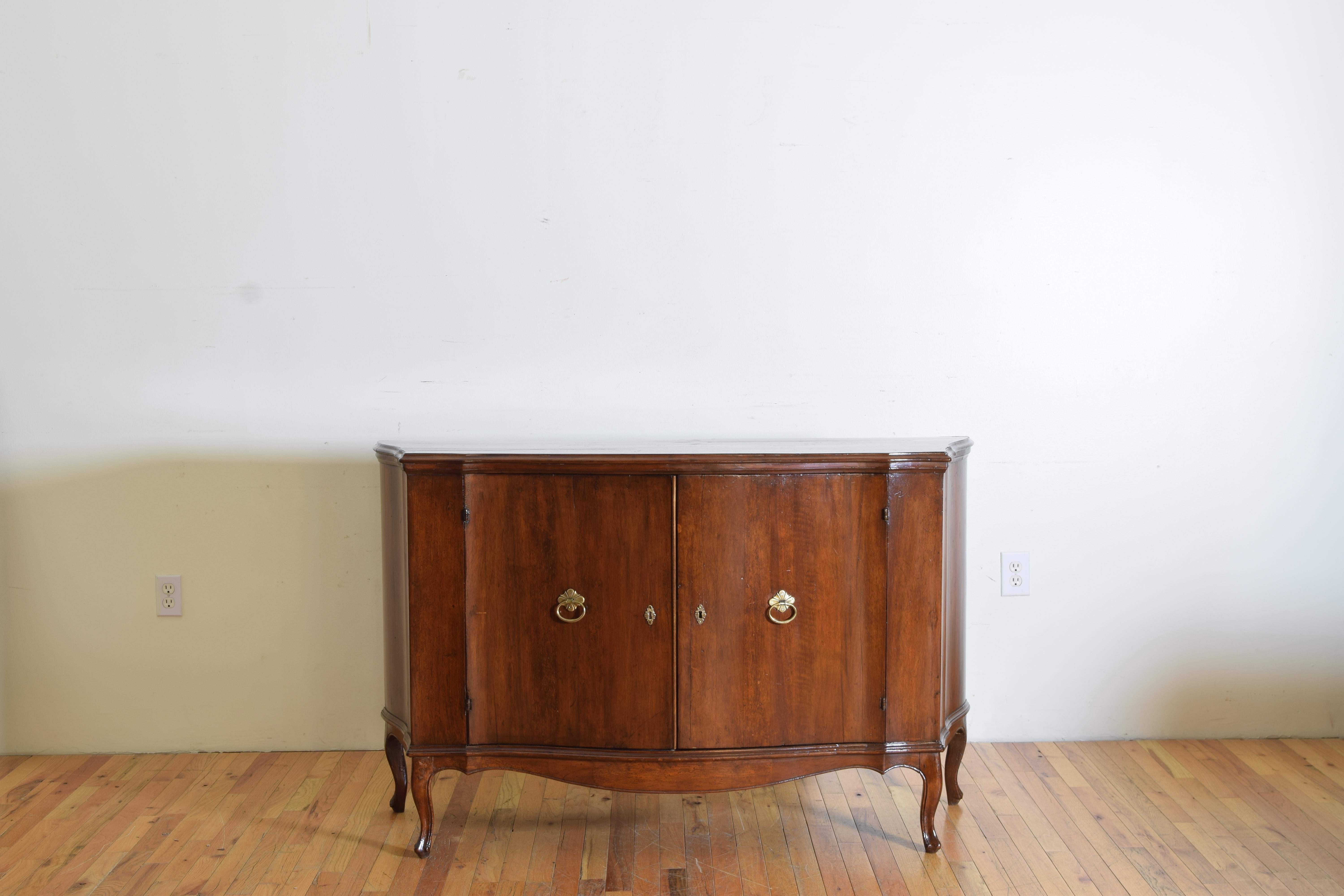 Rococo Italian, Venezia, Walnut 2-Door Credenza, Second Quarter of the 18th Century