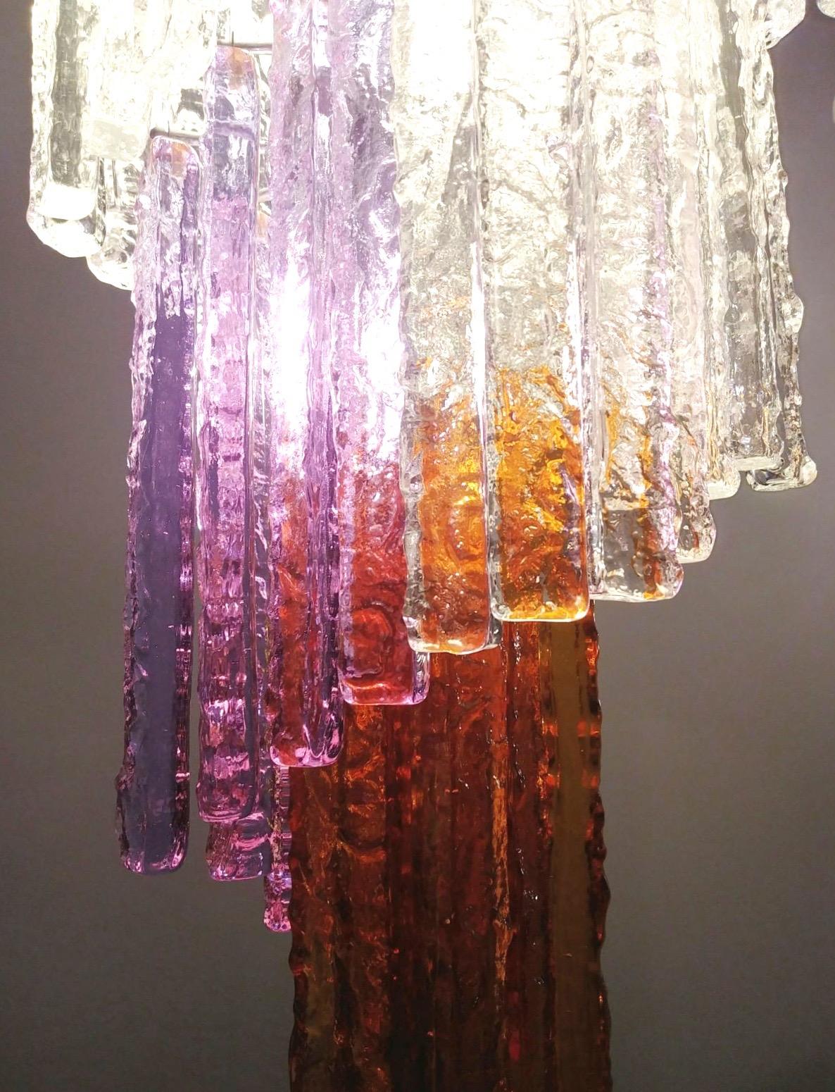 Late 20th Century Italian Venini Chandelier in Multi-Color, 1970s