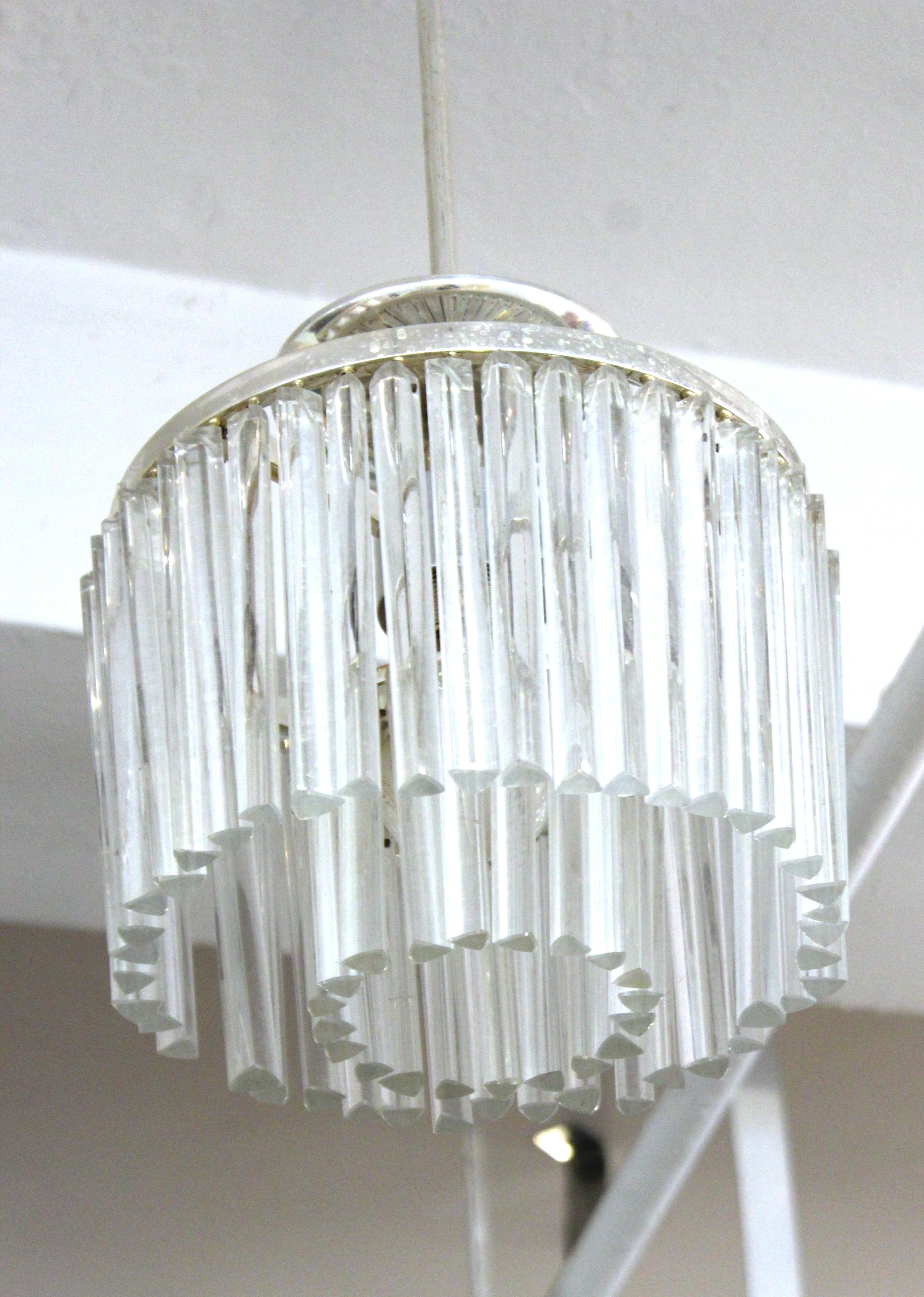 20th Century Italian Venini Style Mid-Century Modern Diminutive Pendant Light For Sale