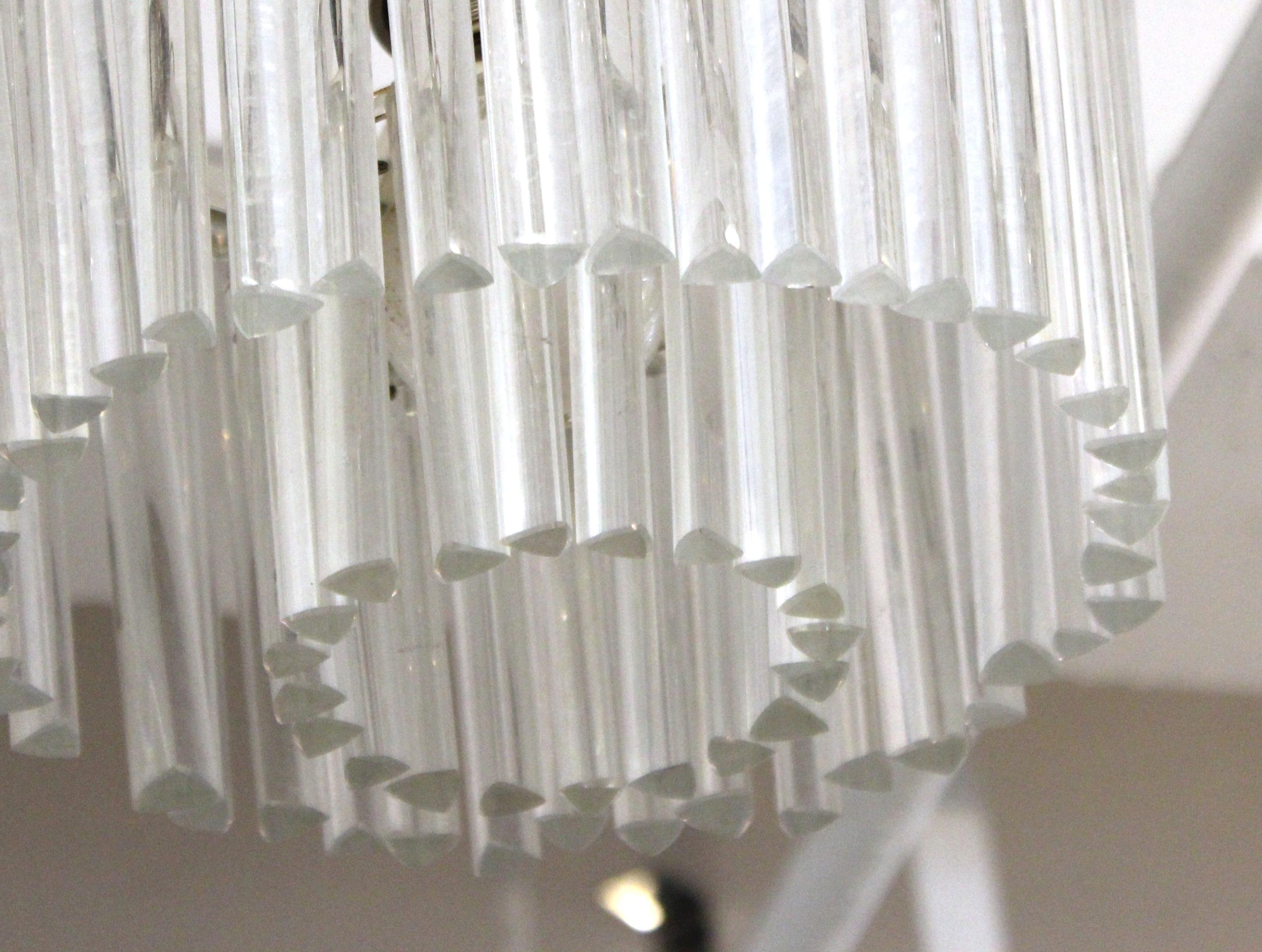 Italian Venini Style Mid-Century Modern Diminutive Pendant Light For Sale 1