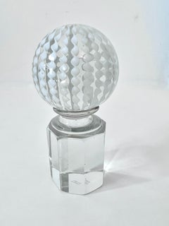 Pisapapeles italiano firmado Venini Murano Cinta Blanca