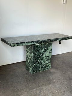 Italian Verde Green Marble Sofa Table