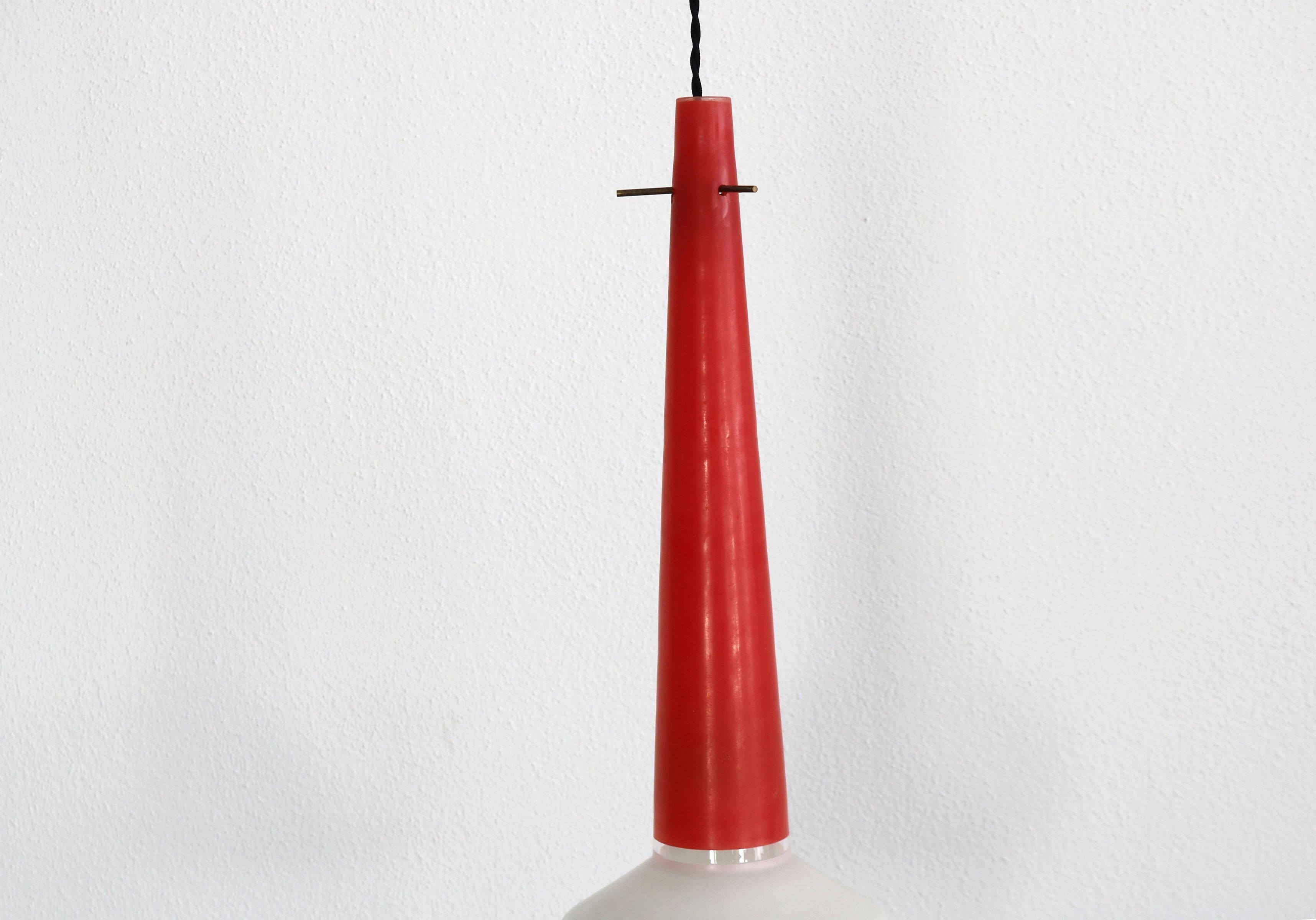 Mid-Century Modern Italian Vetreria Laguna Murano Pendant Light from the 1960s For Sale