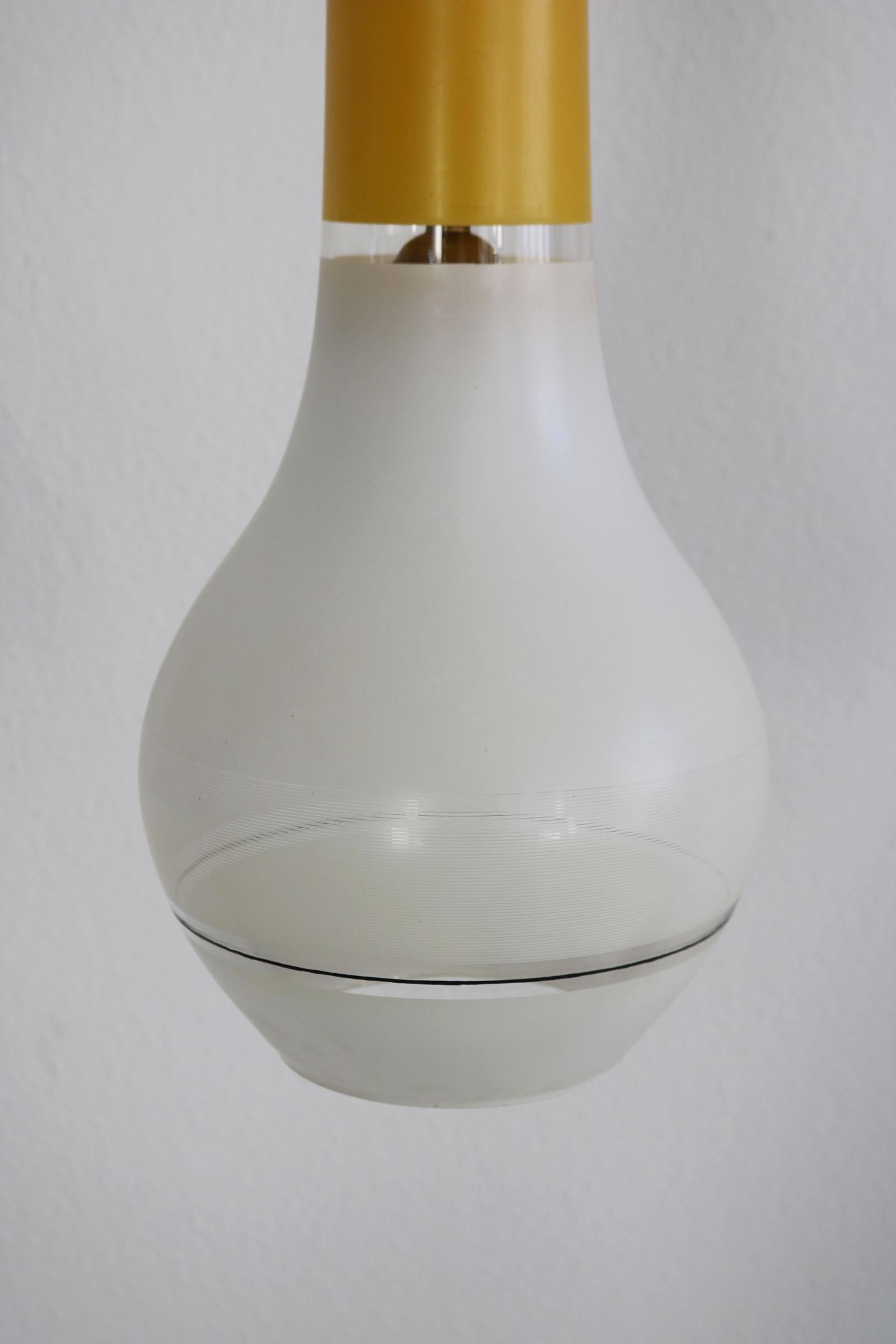 Brass Italian Vetreria Laguna Murano Pendant Light from the, 1960s For Sale