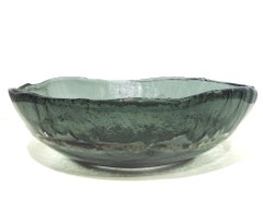 Italian Vetrofuso di Daniela Poletti Silver Leaf Art Glass Bowl