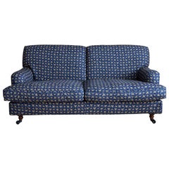 Italian Vigo Magistretti Two-Seat Sofa Designed in 1988 in Customized Textile