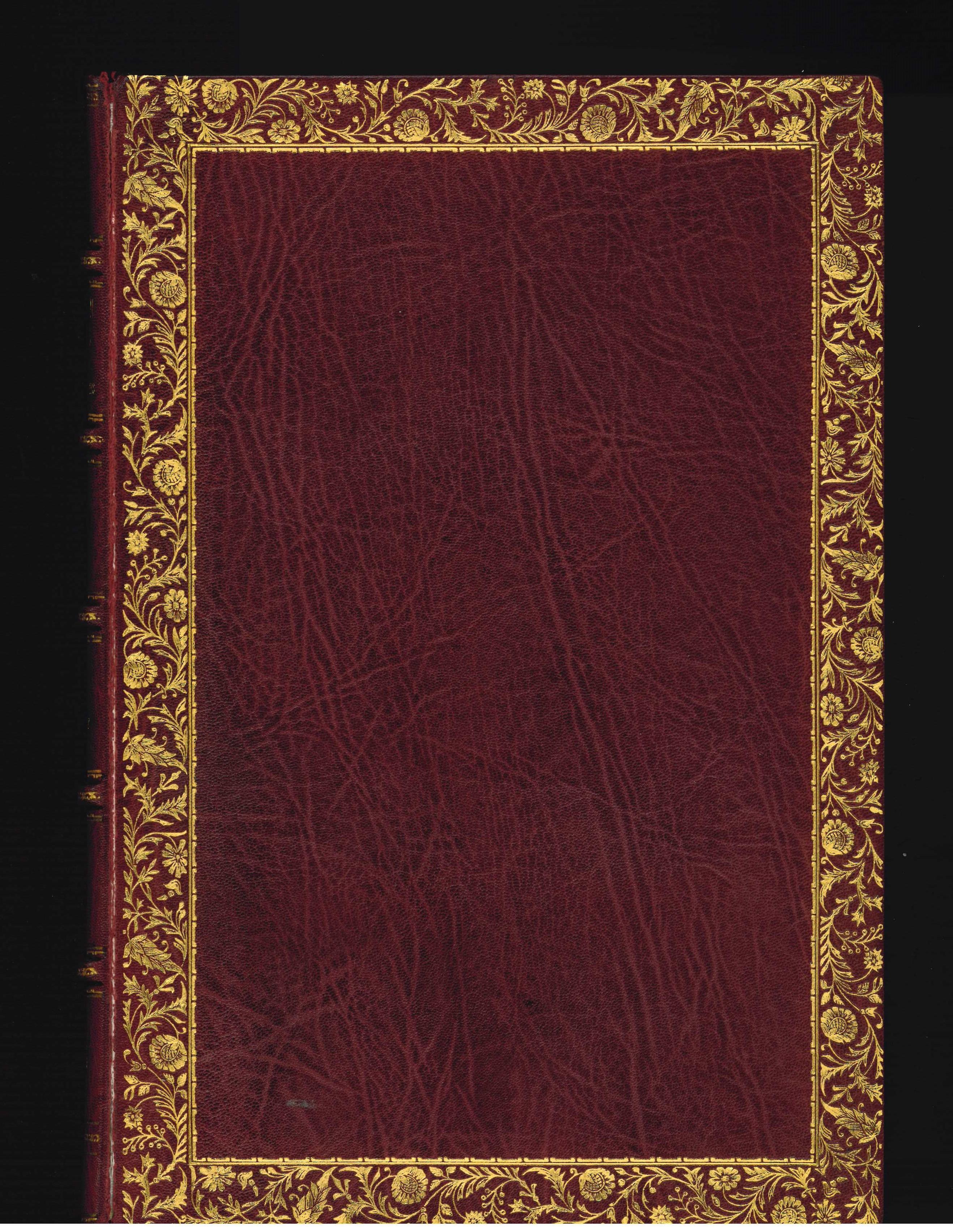 This is a first edition copy of this book which has been bound in Red Morocco leather with beautiful gold tooling around the edges and to the spine. A breathtaking and informative book, detailing the methods of Italian gardening. Profusely