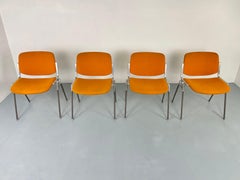 Italian Vintage Anonima Castelli 106 DSC Stacking Chairs Giancarlo Piretti