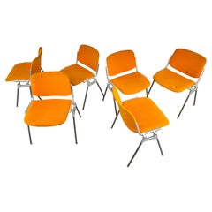 Italian Vintage Anonima Castelli 106 DSC Stacking Chairs Giancarlo Piretti