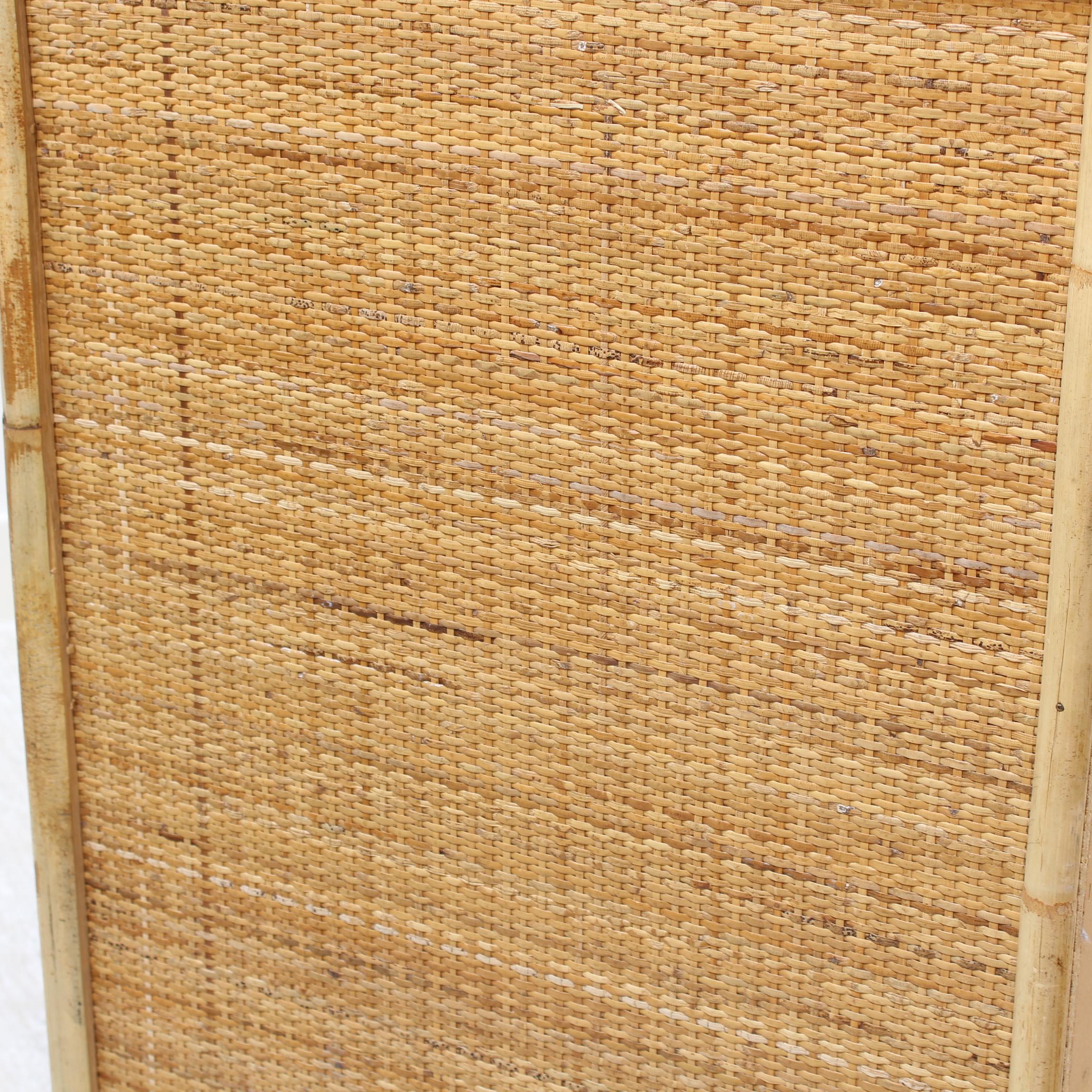 Italian Vintage Bamboo and Wicker Credenza by Dal Vera (circa 1970s) 12