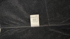 Italian Vintage Black Nylon Two-Piece Set by Via Roma