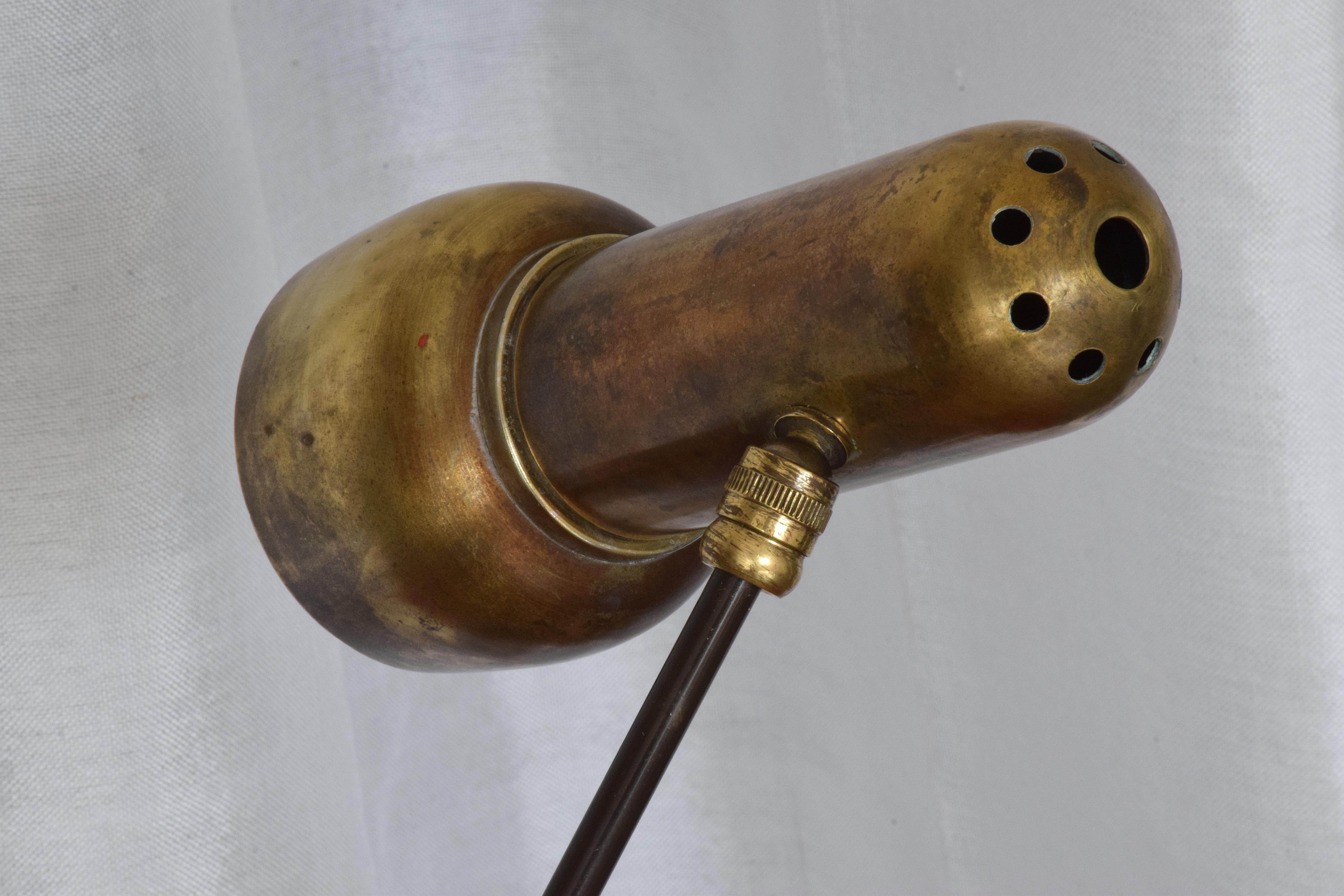 Italian Vintage Brass Articulating Lamp, 1950s In Good Condition In Paris, FR