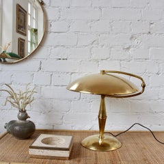 Italian Vintage Brass Table Lamp with Swivel Arm 'circa 1950s'
