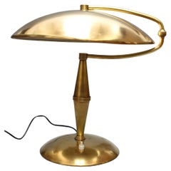 Italian Vintage Brass Table Lamp with Swivel Arm 'circa 1950s'