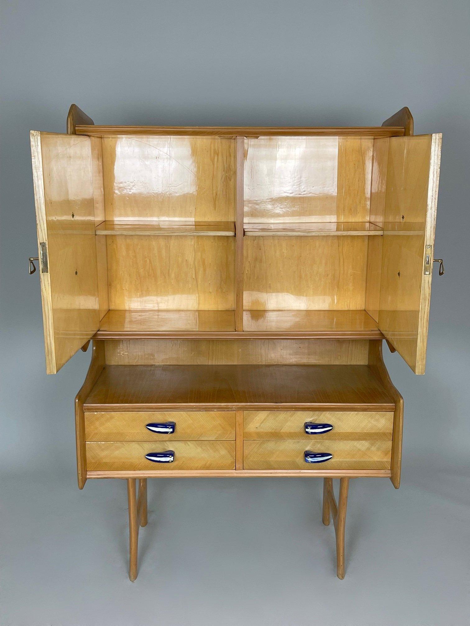 Mid-Century Modern Italian Vintage Cabinet in Ico Parisi Style, 1950's For Sale