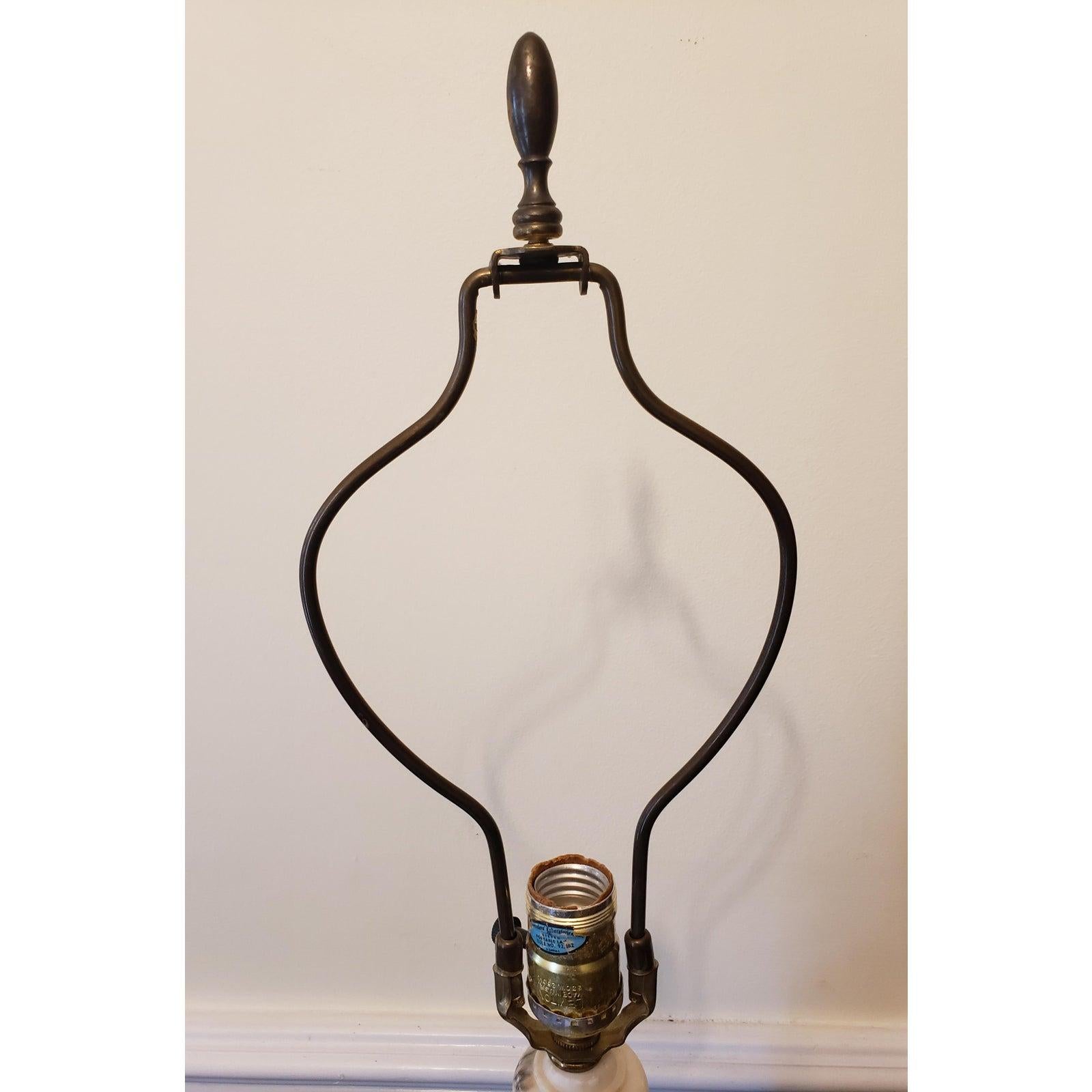 Mid-Century Modern Italian Vintage Carrara Marble Table Lamp For Sale