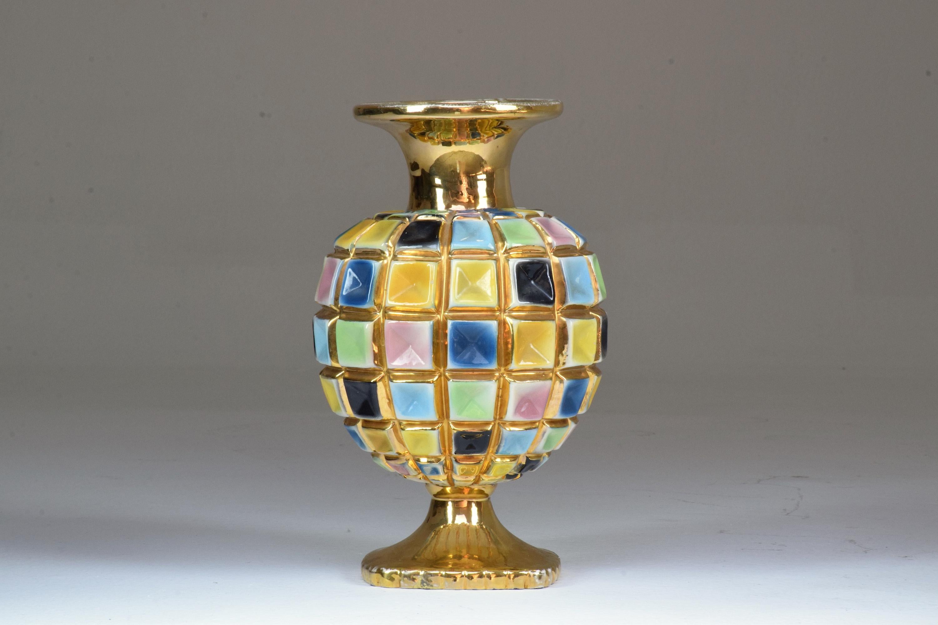 Italian Vintage Ceramic Vase, 1960s 3