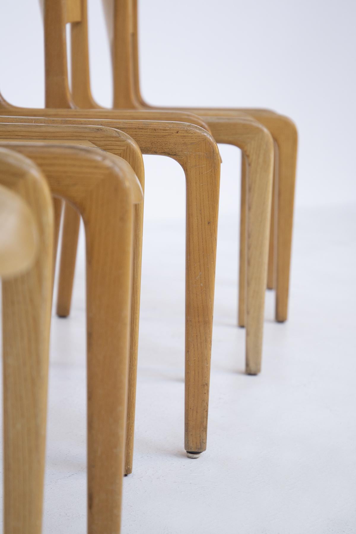 Mid-Century Modern Italian Vintage Chairs by Savini for Pozzi, 1960s