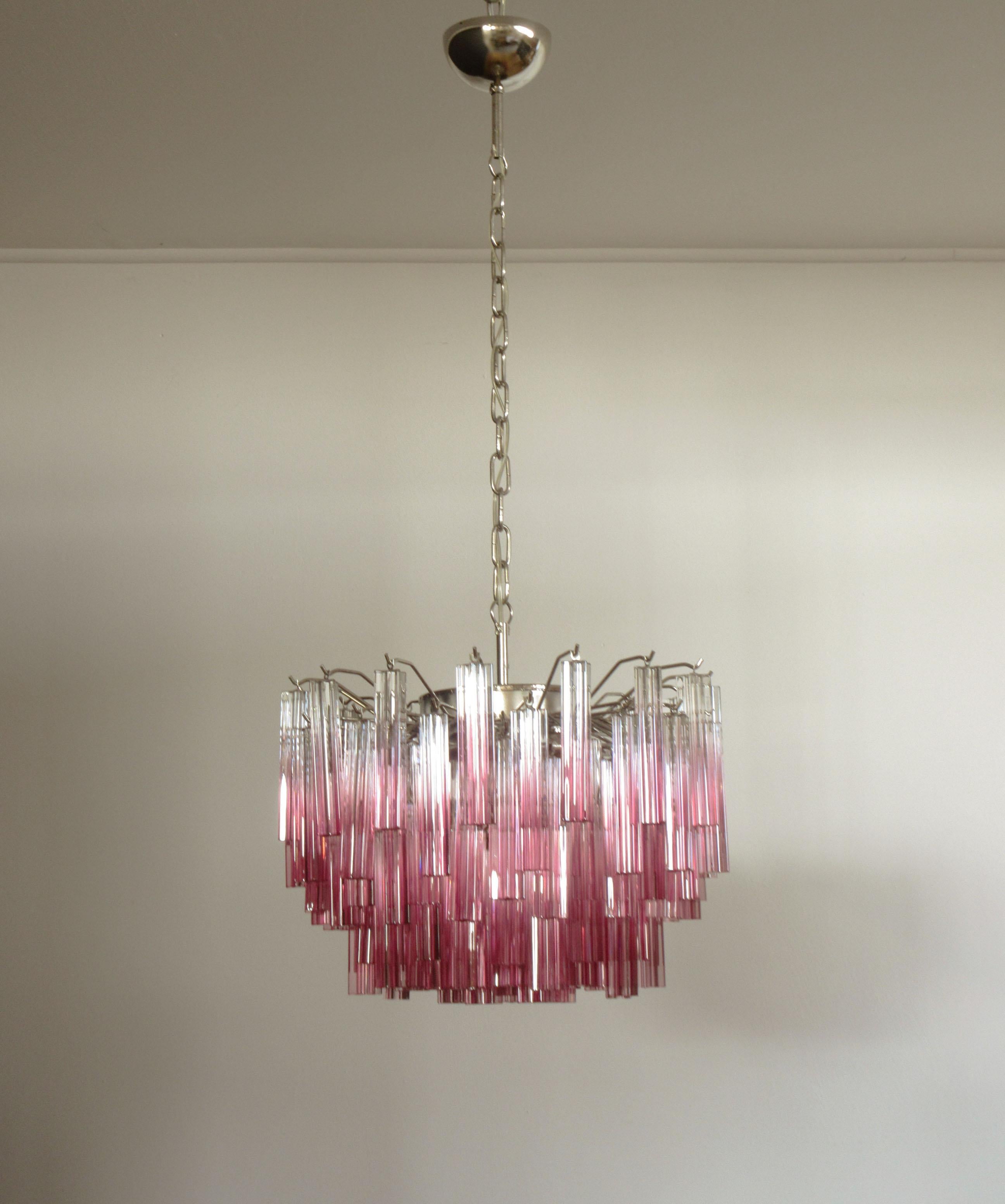 Italian Vintage Chandelier, Murano, 1980s In Excellent Condition For Sale In Budapest, HU