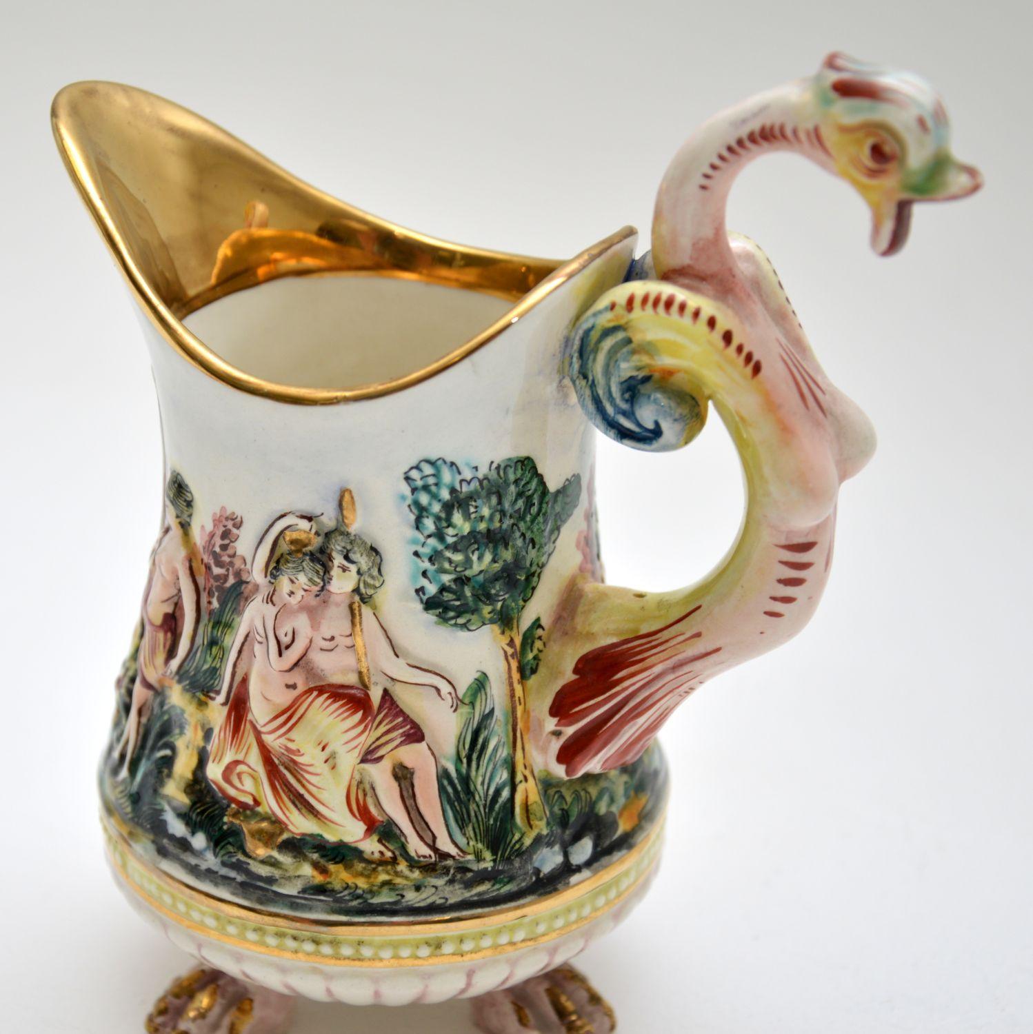 Ceramic Italian Vintage China Tea Set, De Biagi RS Marino