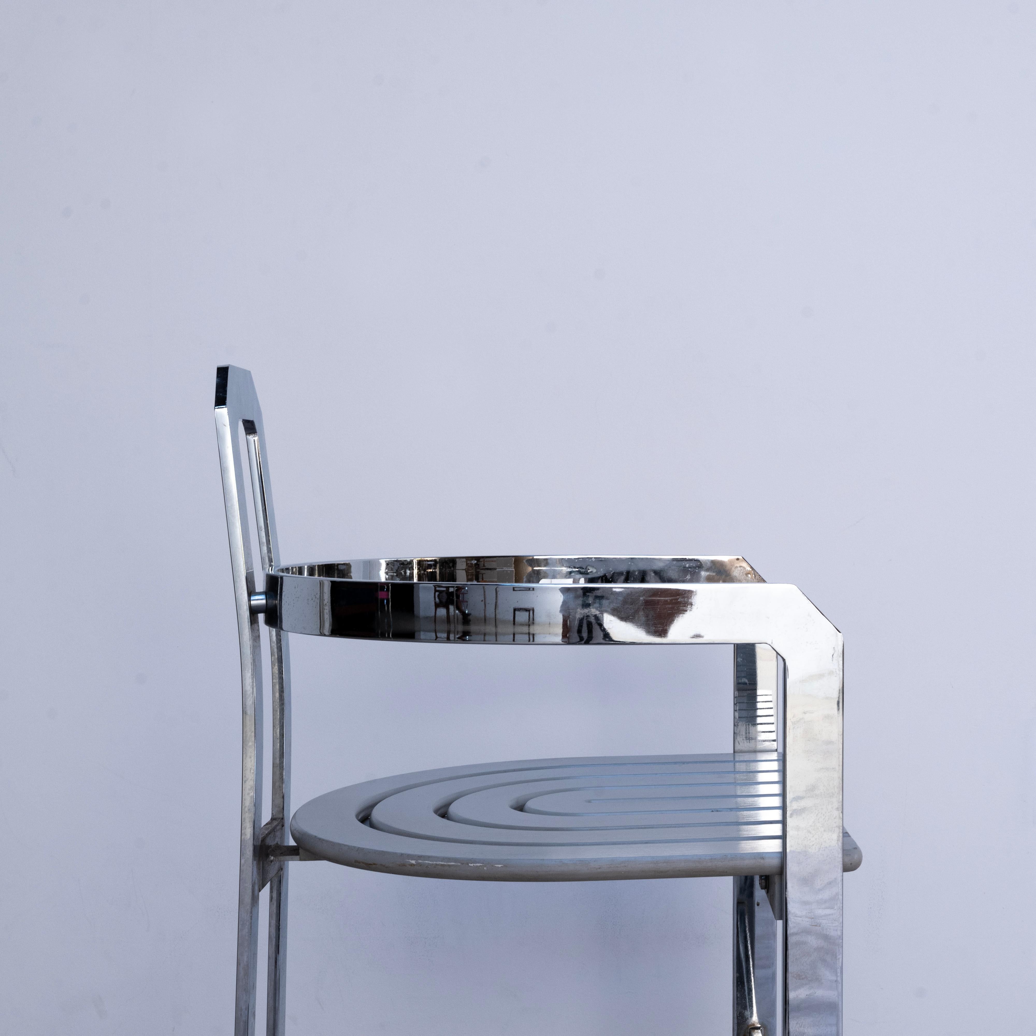 Italienischer Vintage-Stuhl aus Chrom, 1990er Jahre im Angebot 2