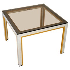 Italian Vintage Chrome Side Table by Zevi