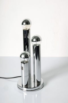 Italian Vintage Chrome Table Lamp by Goffredo Reggiani, 1970s