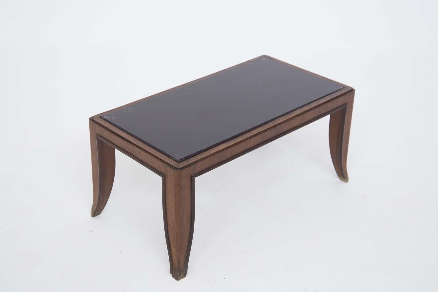 Mid-20th Century Italian Vintage Coffee Table Attr. to Gio Ponti, 1950s For Sale