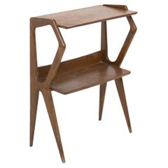 Table console italienne vintage en bois