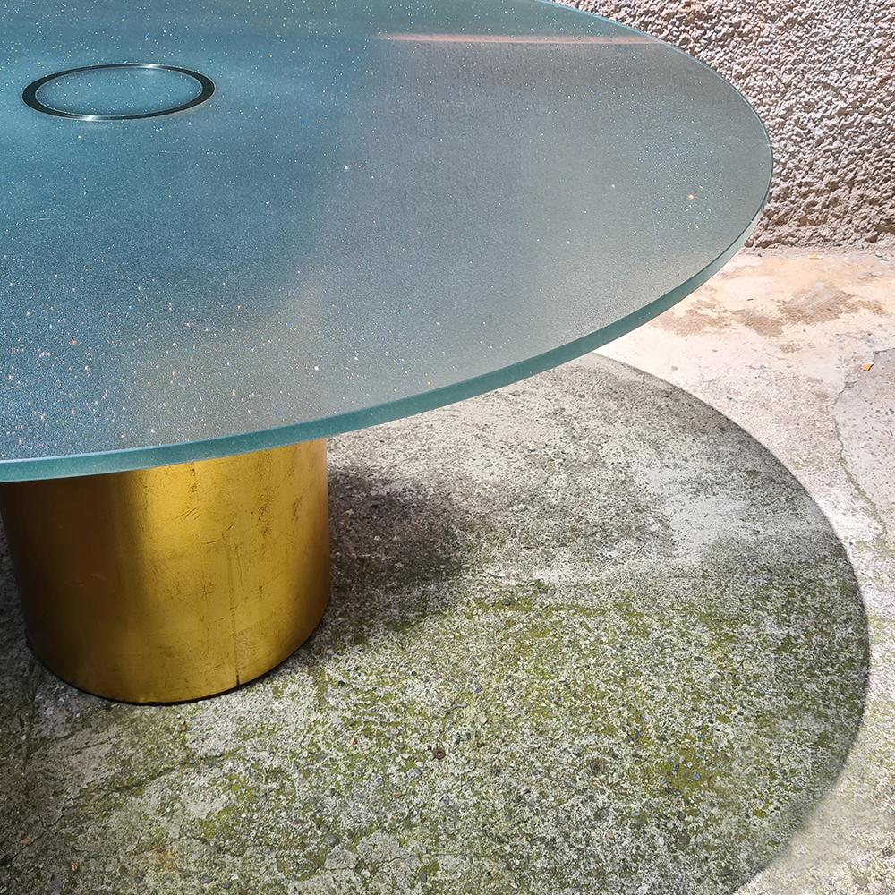 Mid-Century Modern Italian Vintage Creso Round Table by Massimo & Lella Vignelli for Acerbis, 1980s