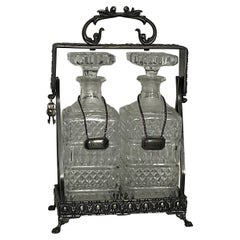 Set di decanter in cristallo italiano vintage