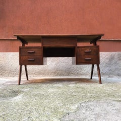 Italian Vintage Desk and Asymmetrical V-Shaped Paw, 1960s