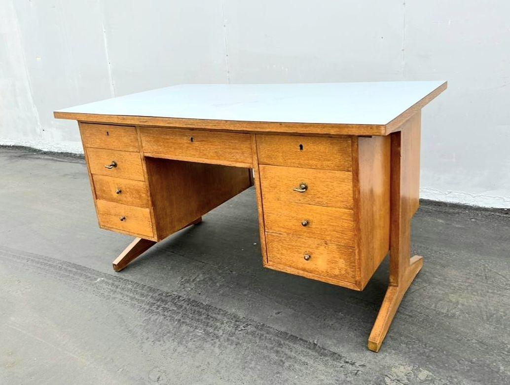 Italian Vintage Desk in Style of Anonima Castelli For Sale 1