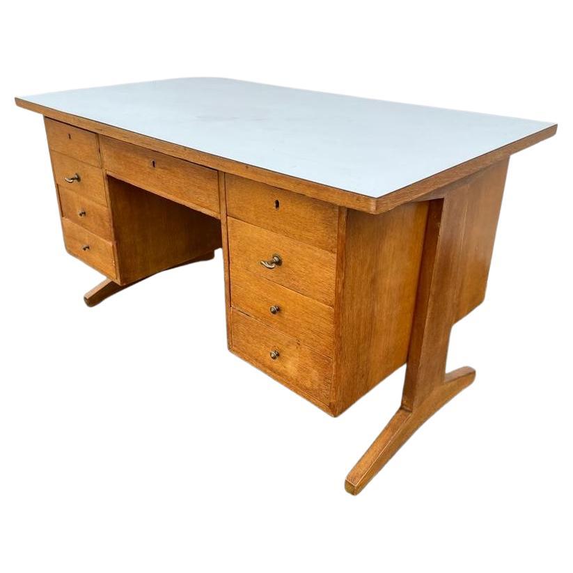Italian Vintage Desk in Style of Anonima Castelli For Sale