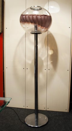 Italian Vintage Floor Lamp Murano Glass, 1970s
