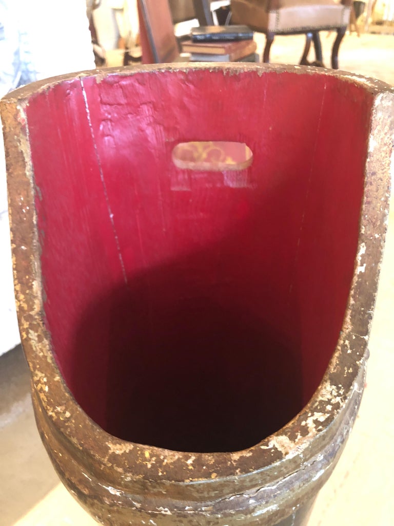 Italian Vintage Florentine Wooden Umbrella Stand at 1stDibs antique