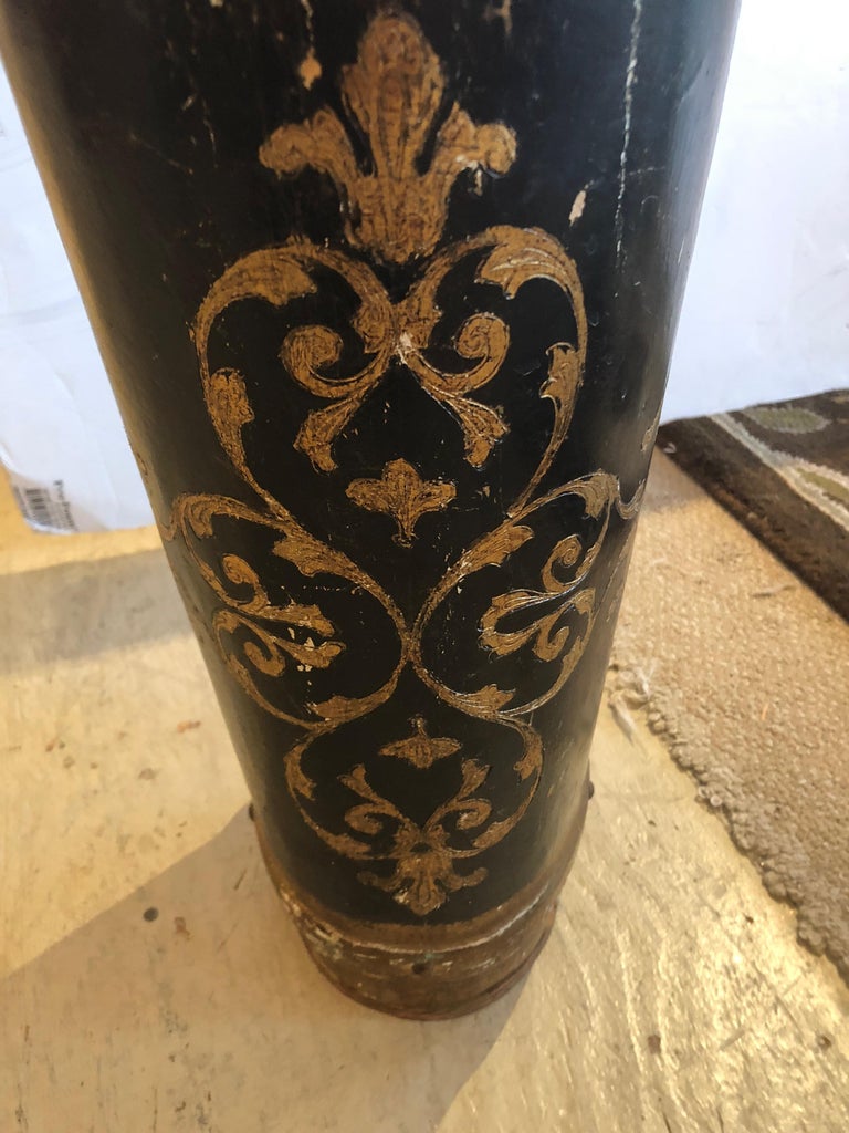 Italian Vintage Florentine Wooden Umbrella Stand at 1stDibs antique