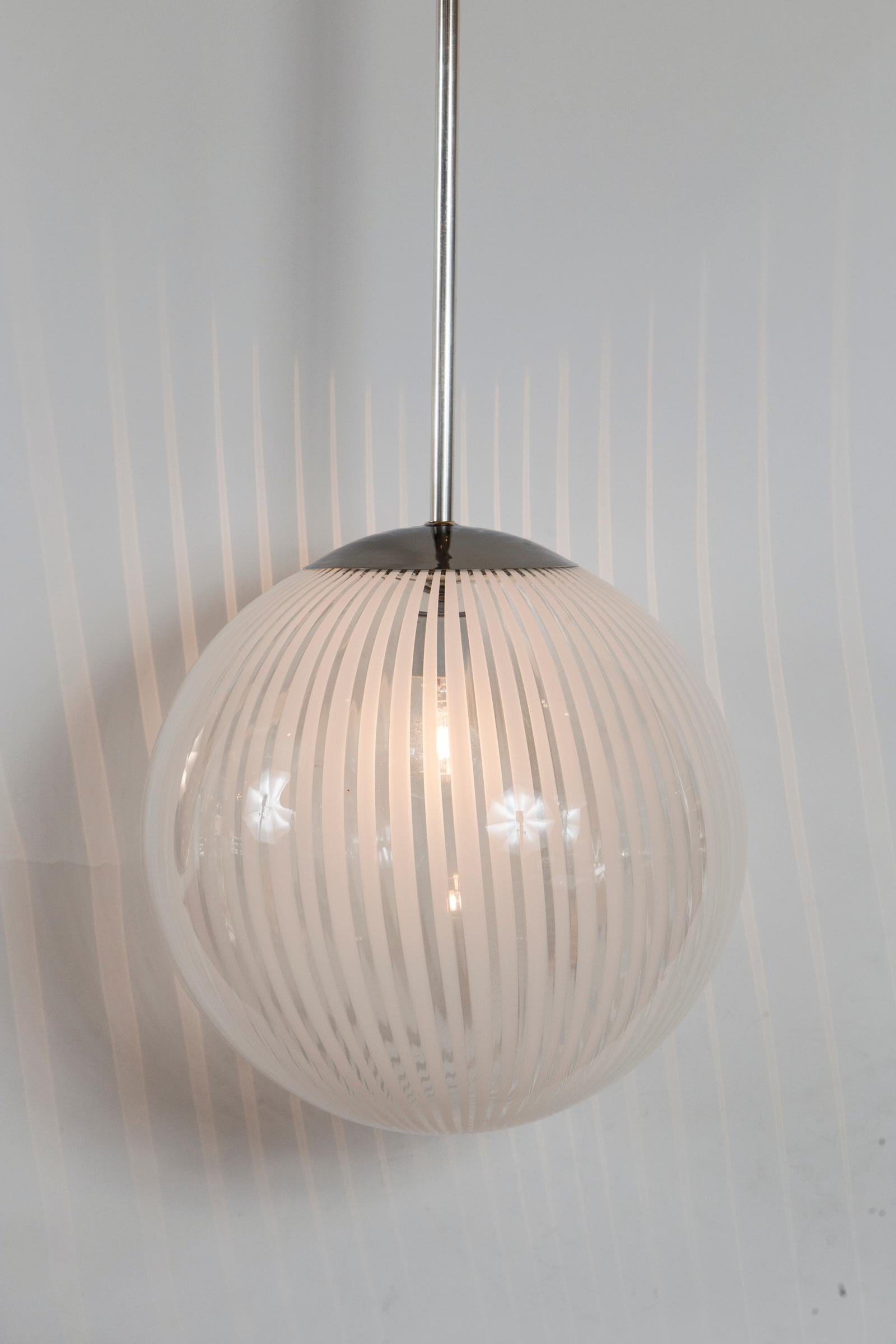 Modern Italian Vintage Globe Ceiling Fixture