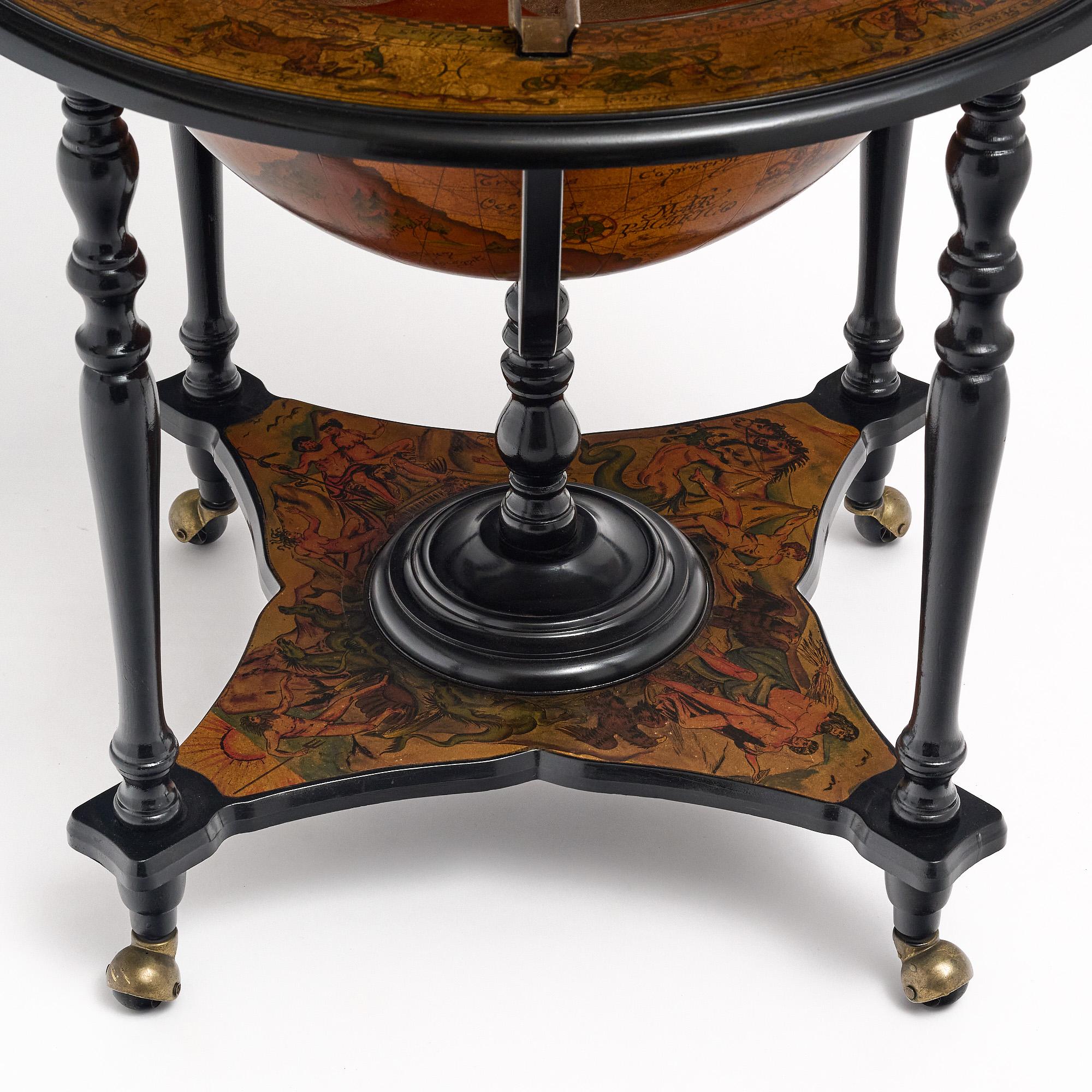 Italian Vintage Globe Cocktail Bar 2