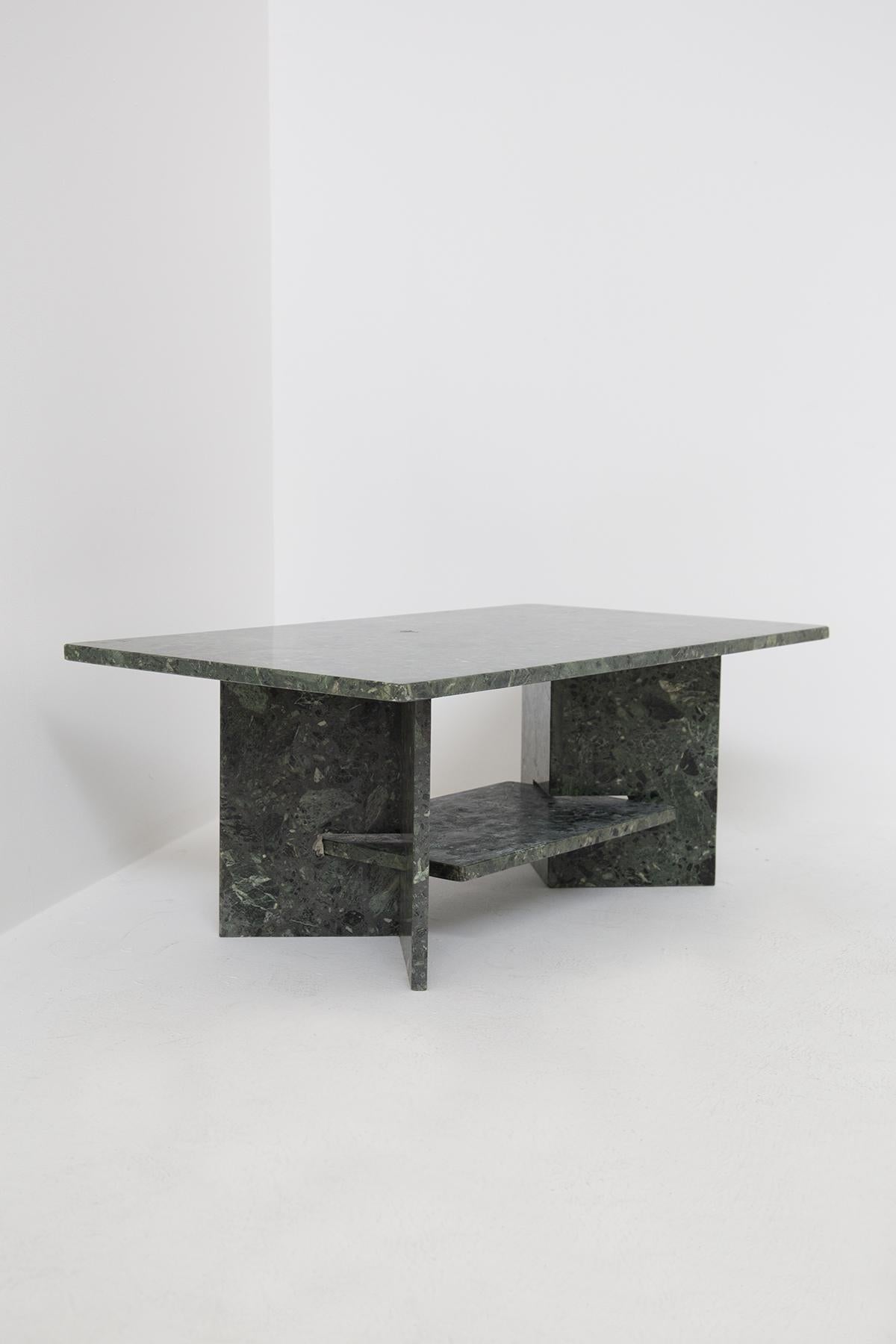 Italian Vintage Green Marble Coffee Table 2