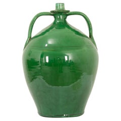 Italian Vintage Green Pottery Jug